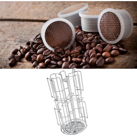 Kompatibel mit Tassimo Kapselaufbewahrungsständern, 360° drehbarer Ständer, Aufbewahrungsständer für 64 Kapseln. (1/5)