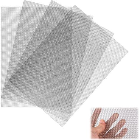 4 Pièces Grillage Métallique en Acier Inoxydable, 30x21cm 20 Mesh Wire Mesh Maille Métallique Filtre, Treillis Métallique, Filtration Feuilles, Grillage Terrarium, pour Résistant Insectes, Souris (1/5)