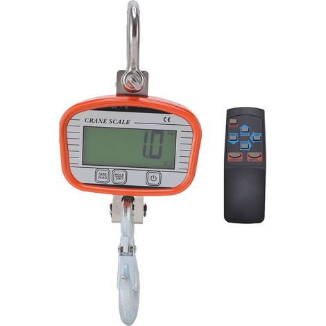 Balance suspendue 4400lb, écran LCD rétro-éclairé, numérique industriel multifonctionnel précis avec fonction de température et d'humidité (1/5)