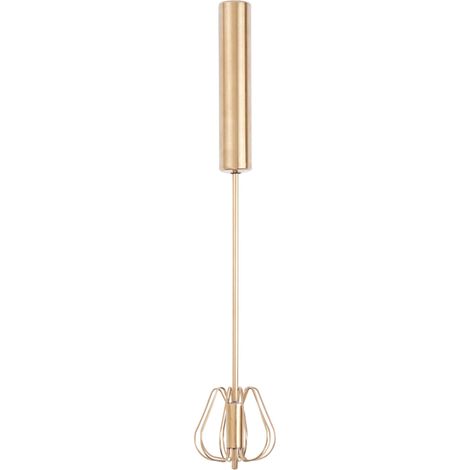 Premier Housewares Press and Spin Light Gold Whisk - 35cm (1/3)