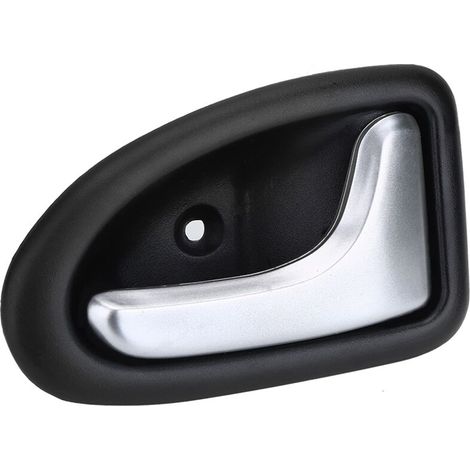 EVGATSAUTO 1 pièces poignée de porte, poignée de porte intérieure intérieure de voiture pour Clio Scenic Trafic chromé plaqué(Droite). (1/5)