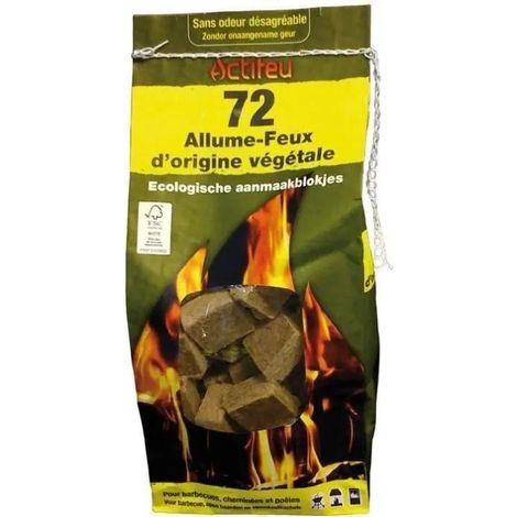 Anzündwürfel actifeu Grill natürlich Beutel 72 Stück