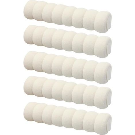 Lot de 5 housses de protection en mousse souple pour poignée de porte,Antistatique et anticollision, Blanc (1/5)