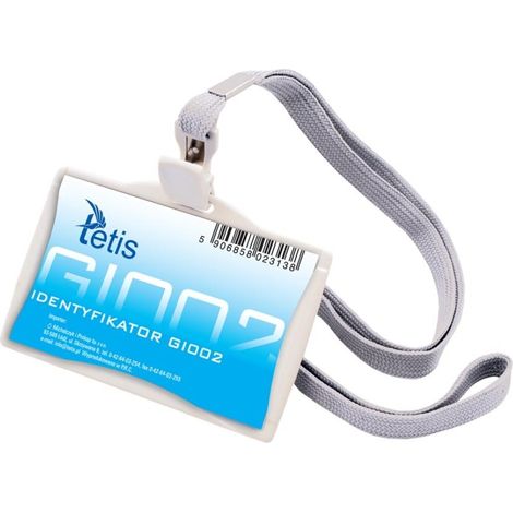 Credencial de identificación con cordón 85x35 mm GI002