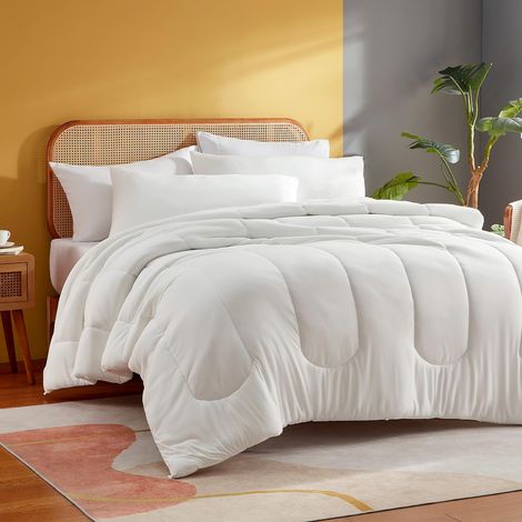 Couette 200x220cm, Toutes Saisons, Blanche (1/5)