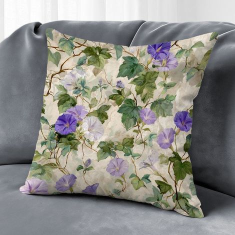 Housse de coussin floral papillon été, décoration intérieur,45×45cm (1/5)