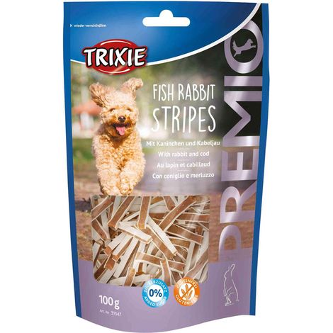 Trixie Treats Premio Stripes Conejo y Bacalao 100g (1/2)