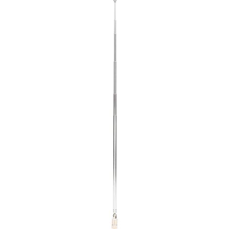 Antenne télescopique à 7 sections de 38,8 pouces, connecteur de type F, antenne automobile universelle, compatible avec les radios FM et les récepteurs AV DAB. (1/5)