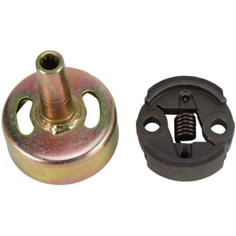 DEESSE SHOP-Remplacement du Tambour d'embrayage de Haute qualité Fer 9T Tambour d'embrayage Ensemble d'engrenage d'embrayage de Remplacement adapté pour tronçonneuse GX25 25cc 4-Takt (1/5)