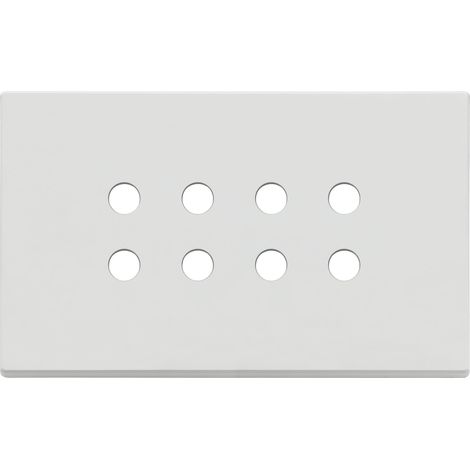 VIMAR - 22694.RN.01 Plaque ronde 4M x 8, blanc mat