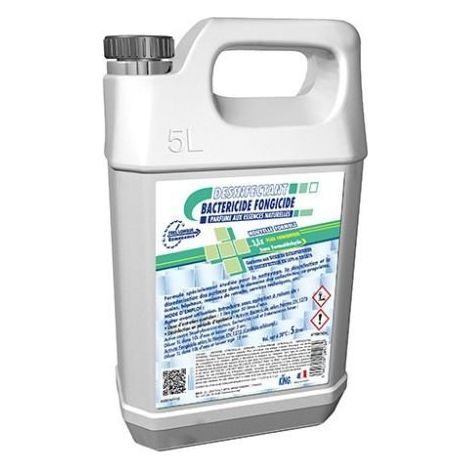 Nettoyant Concentre 5 en 1 Bactericide Nettoyant Degraissant Detartrant Desodorisant Certifie ECOCERT – 5L (= 250L pret a l'emploi)