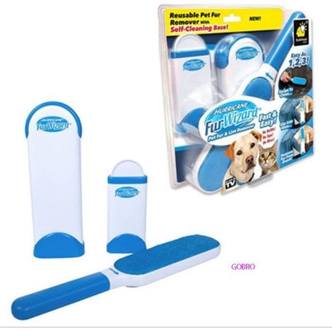 Hurricane Fur Wizard Pet Fourrure & Lint Remover Voyage Taille de cheveux Brusher Brosse HOT GOBRO