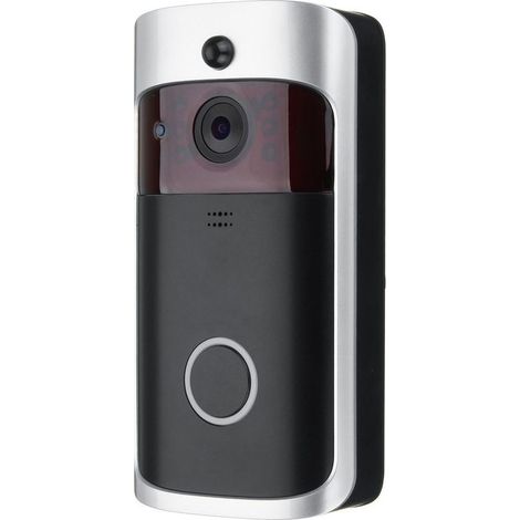 [JAMAIS UTILISÉ]Sonnette visuelle intelligente wifi interphone vidéo haute définition sans fil sonnette neutre noir et argent standard (1/4)