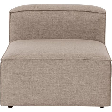 Módulo central para sofá modular en lino Fora 1 - Beige (1/5)