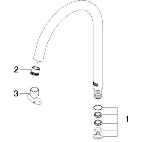 Dornbracht 90282230900-99 Bec pièce de rechange