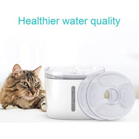 Filtre de Remplacement pour Fontaine à Eau pour Chats - Résine Échangeuse d’Ions et Charbon Actif - Compatible 1,6 L à 2,5 L - Lot de 12 (1/5)