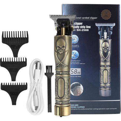 Tondeuse Électrique Professionnelle Rechargeable USB pour Salon - Coupe-Précision (1/5)