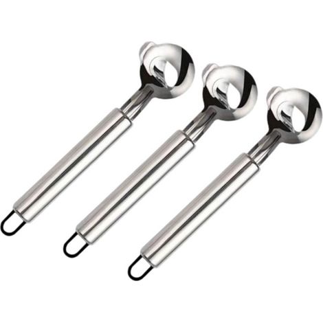 Juego de 3 cucharas para pelar cactus, cuchillo multifuncional de acero inoxidable para pelar cactus 2025 (1/4)