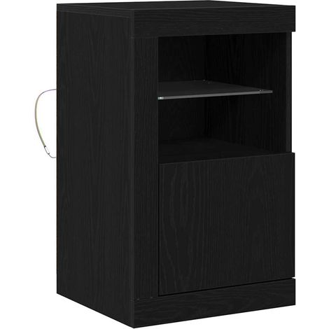 Meubles de Rangement,Meuble d'appoint Chêne noir 41 x 37 x 67 cm Bois d'ingénierie CFW984660 (1/5)