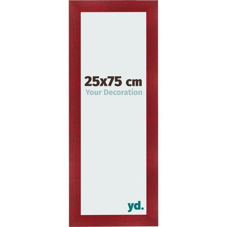 yd. - Cadre photo 25x75 - Vin Rouge Patine - MDF - Pisa (1/5)