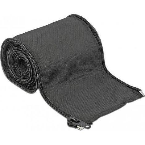 DELOCK 19220 MANGUITO DE CABLE NEGRO (1/4)