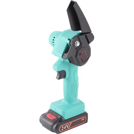 Scie électrique portable verte FYD-001, tronçonneuse mini rechargeable lithium-ion pour jardinage et coupe de bois, AC110-240V avec batterie et chargeur inclus, norme américaine (1/5)