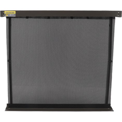 Étendoir à linge rétractable avec gabarit, fixation murale, plateforme respirante en maille, en aluminium, pour terrasse ou salle de bain, gris