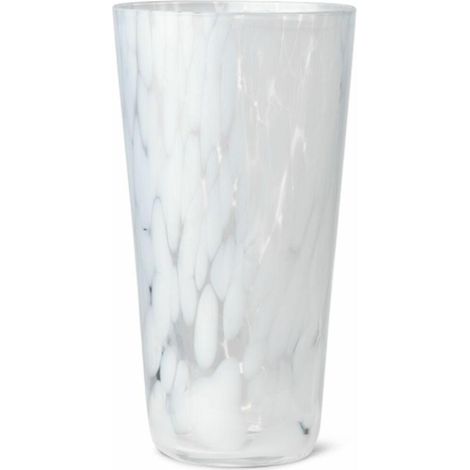 ferm-living Casca vase blanc laiteux 22 cm hauteur