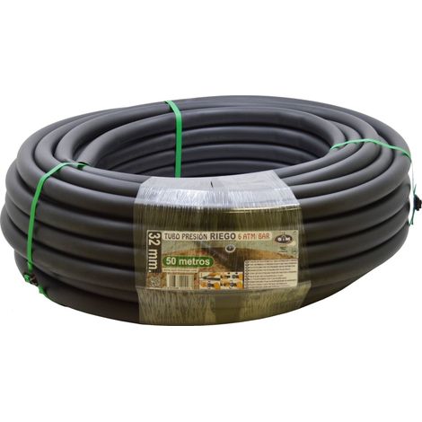 S&M S&M 012433 - Tubo da irrigazione in polietilene, 32 x 6 atm, 50 m, colore: nero (1/4)