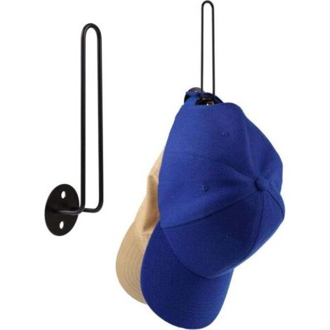 2-teiliger Hutständer, Wand-Hutorganizer, Tür-Huthaken, Hutständer, schwarzer Hutracks 2-teiliger Hutständer, Wand-Hutorganizer, Tür-Huthaken, Hutständer, schwarzer Hutständer (1/4)