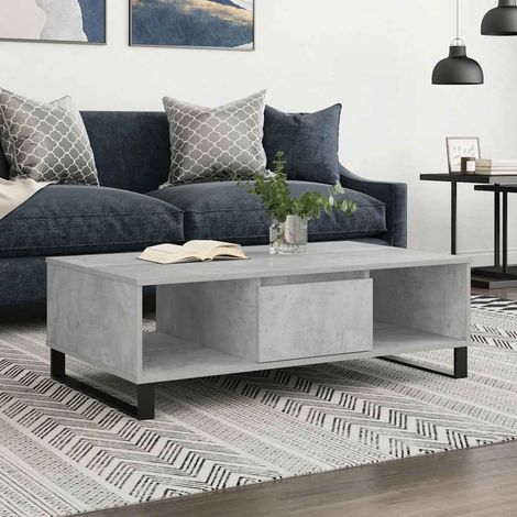 Couchtisch Betongrau 104x60x35 cm Holzwerkstoff