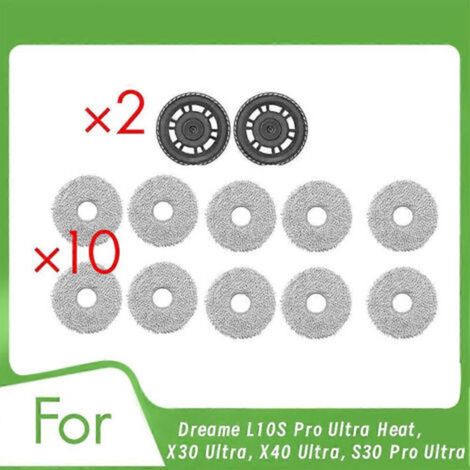 Soporte para fregona con paño de limpieza para aspiradoras Dreame L10S Pro Ultra Heat, X30 Ultra, X40 Ultra y S30 Pro Ultra.
