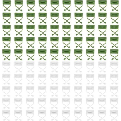 100 Stück Kletterpflanzenclips, Pflanzenbinder, selbstklebende Pflanzenstützclips für Zimmerkletterpflanzen (1/5)