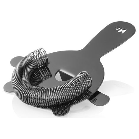 Passoire bar avec ressort 4 dents Ø 8 cm gun metal inox 18/8 NOCTURN - Was Germany (1/2)