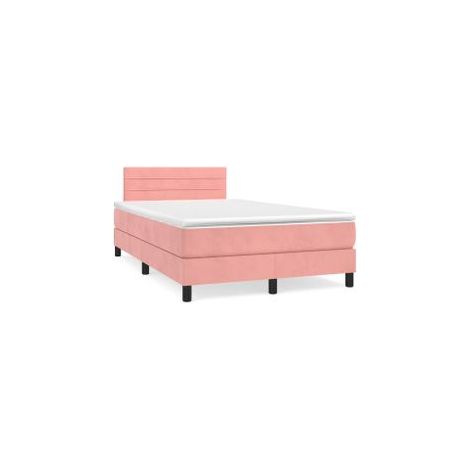 Sommier à lattes de lit avec matelas Rose 120x200 Velours (1/5)