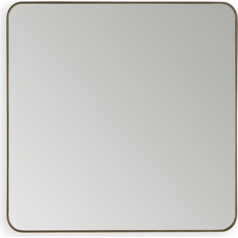 Miroir 80x3x80 Verre/Métal Doré (1/4)