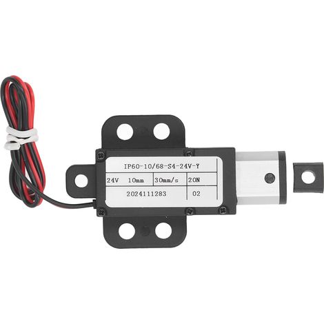 Mini actionneur linéaire électrique 24V, course de 10mm, 20N, 30 mm/s, étanche à l'eau, pour bras robotisés et meubles (1/5)
