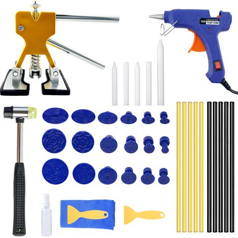 Kit de Réparation de Bosse de Voiture 40 Pièces, Extracteur de Bosse Sans Peinture ni Carrosserie, Outil de Réparation de Dégâts de Grêle pour Automobile (1/5)