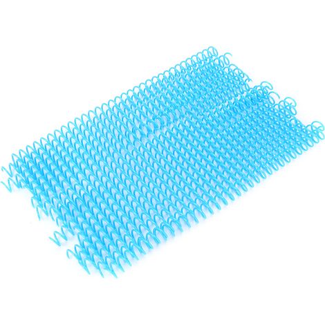 20 anneaux plastique spirale à ressort pour reliure feuilles mobiles A4, 13mm bleu, lot de 20 pièces (1/5)