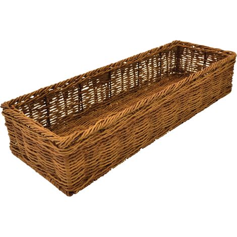 Panier Rectangulaire Osier 550X195X110 mm - L2G