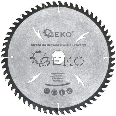 Geko Disco de sierra circular profesional 250 mm 60 dientes