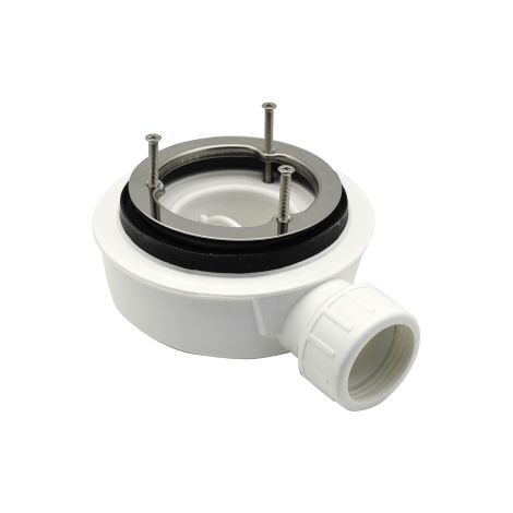 Bonde siphonne'e DianHydro pour receveur de douche surbaisse' Simil Stone 90 mm en accessoire de remplacement PVC