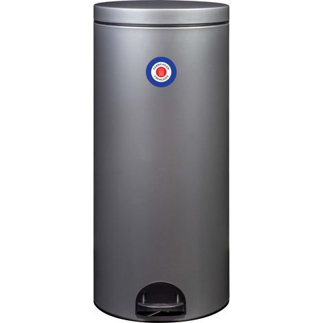Rossignol – Poubelle à pédale 30L ronde en métal et plastique – Seau amovible – Large pédale antidérapante – Fabrication française – Garantie 10 ans (1/5)