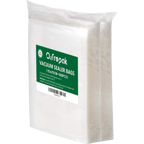 100 Sacs Sous Vide Alimentaire 15X25cm Sans BPA LFGB Congélation (1/5)