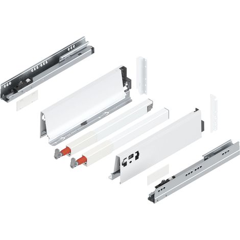 Blum Tandembox antaro D-Reling Schubladenschienen-Set 1 Paar, 30kg 300mm Vollauszug Blumotion, seidenweiß