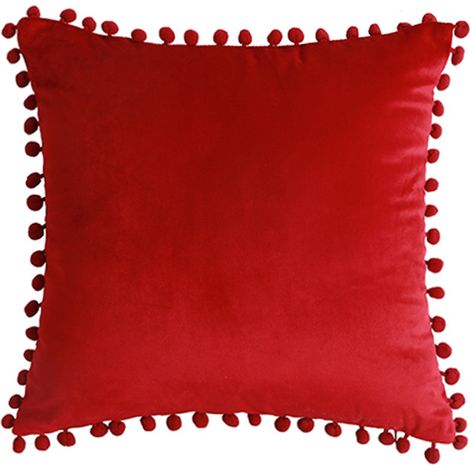 Housse De Coussin Velours - 45 X 45 Cm - Fermeture Éclair Cachée - Lot De 2 - Pour Canapé Chambre Bureau Extérieur (1/5)
