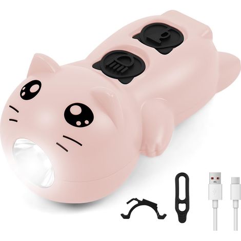 Lumières de Trottinette pour Enfants, 3 Modes d'Éclairage Étanche Lumière d'Avertissement LED, Sécurité Poussette pour Trottinette, Bâton de Randonnée ou Bicyclette