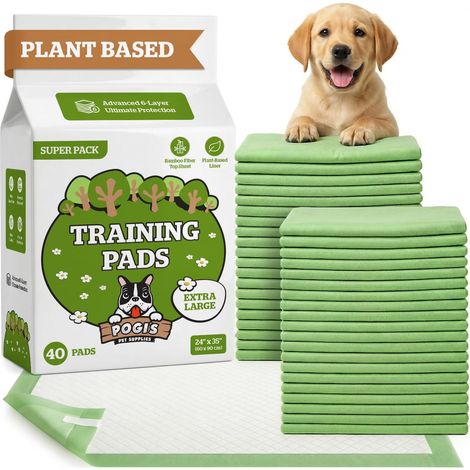 Tapis éducateurs pour Chiens – écologiques, Ultra absorbants et Anti-odeurs – Paquet de 40 (60 × 90 cm) (1/5)