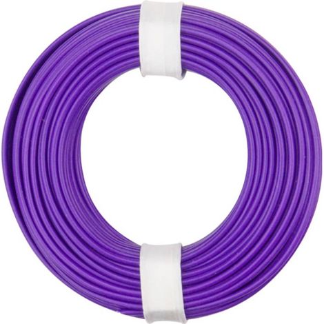 Donau Elektronik 175-016 Fil de câblage LiY 1 x 0.75 mm² violet 1 pc(s)