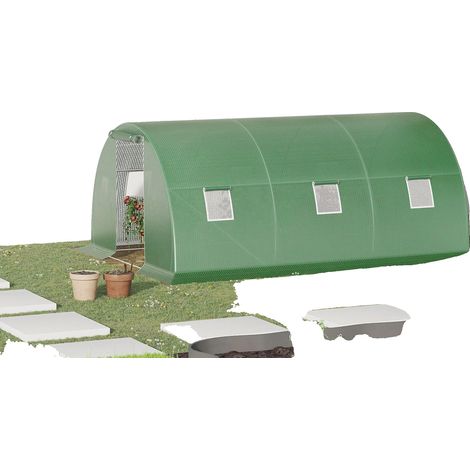 Serre de jardin, protection UV, accès facile, vert (1/5)